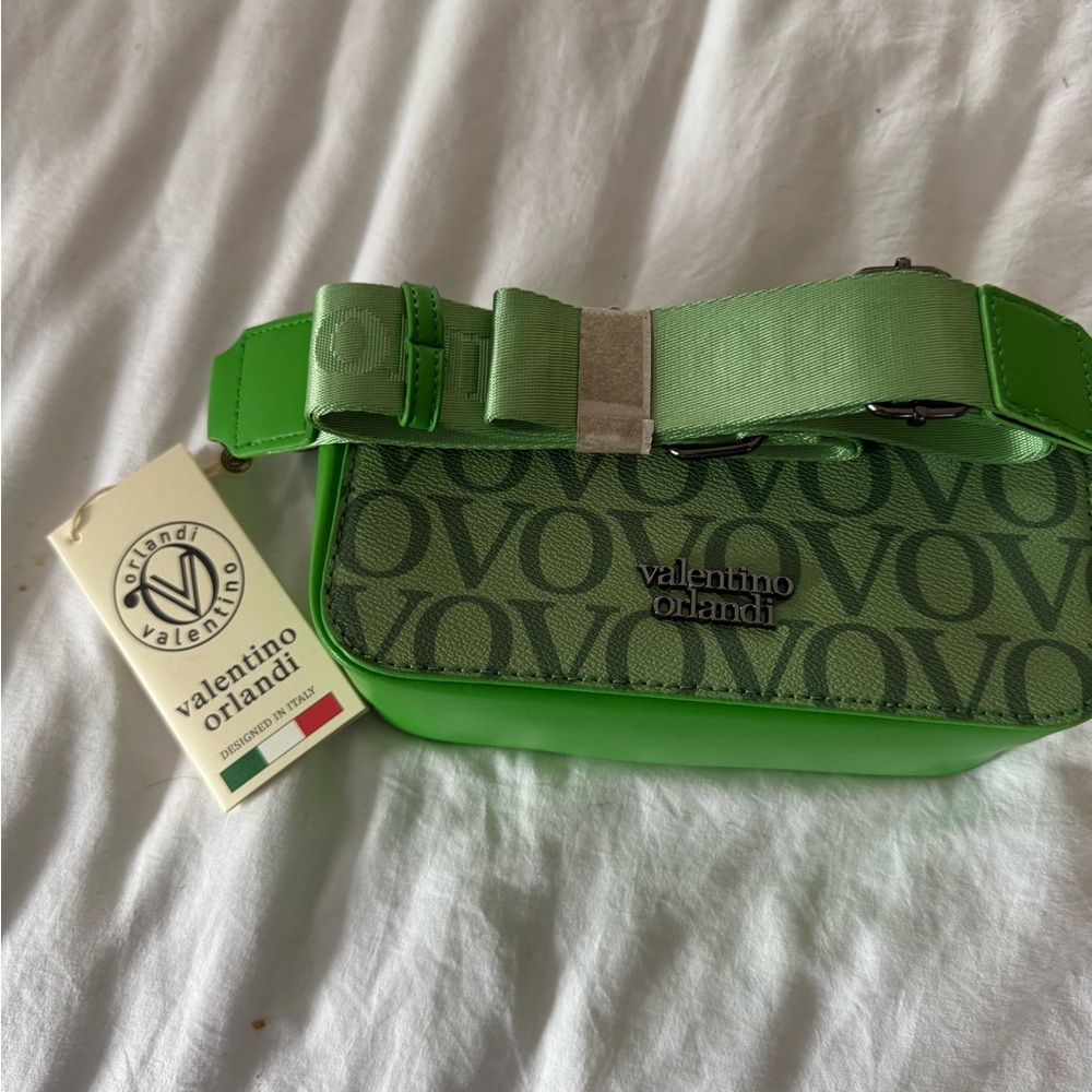 Valentino Green Monogram crossbody